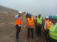 Isaac Kwame Asiamah inspecting the Ho Youth Resource Centre of Excellence