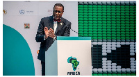 President of the African Development Bank Akinwumi Adesina speaks at the Africa Climate Summit