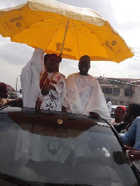 Sheik Imam Abdul Wadud Haroun Ciessey with others in a vehicle