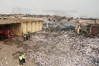 The Central Medical Stores was razed down by fire in 2015