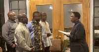 The Newly Elected Executive Members Being Sworn-in By Rev. Dr. Kofi Nonoo