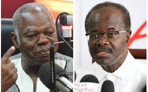 Dr Papa Kwesi Nduom, Flag bearer of PPP (R) and Dr. Edward Mahama (L)