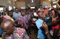 Dr. Mahamudu Bawumia addressed NPP delegates at Asutifi in the Ahafo Region