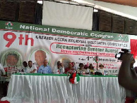 NDC holds its ninth Greater Accra regional delegates at the Central Cafeteria in UG