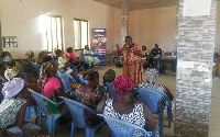 Petra deGraft-Johnson speaking at the durbar