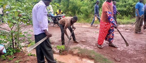 The state of the Asesewa-Sawa- Akorkorma Sisi road