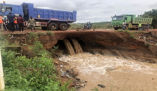 Affected residents fled their homes during the heavy downpour