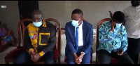 Kwabena Okyere Darko-Mensah, others during the visit