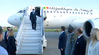 Senegal President Macky Sall arrives in Russia on an official visit