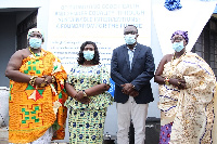 Madam Angela Trenton-Mbonde and others in a group photograph