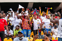 Accra Hearts of Oak fans at the stadium