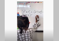 Five-year-old doing pre-algebra