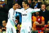 A photo of Mesut Ozil and Cristiano Ronaldo