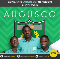 Winners of this year's NSMQ are students of St Augustine's College