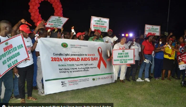 This was revealed during the launch of World AIDS Day in Accra