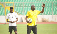 Black Stars coach, Otto Addo during Black Stars ttraining