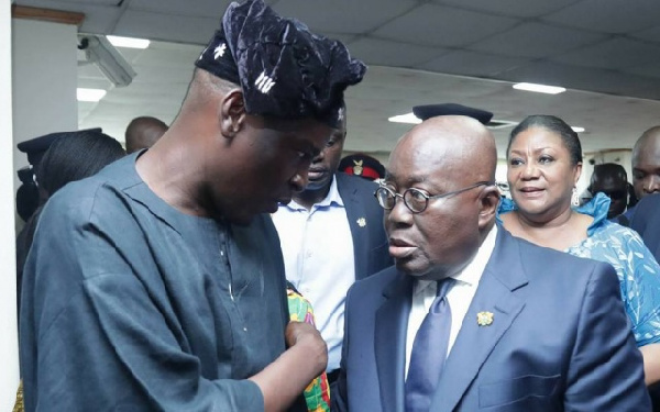 Haruna Iddrisu with President Akufo-Addo