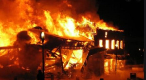 File photo: The fire swept through an apartment complex housing 8 people