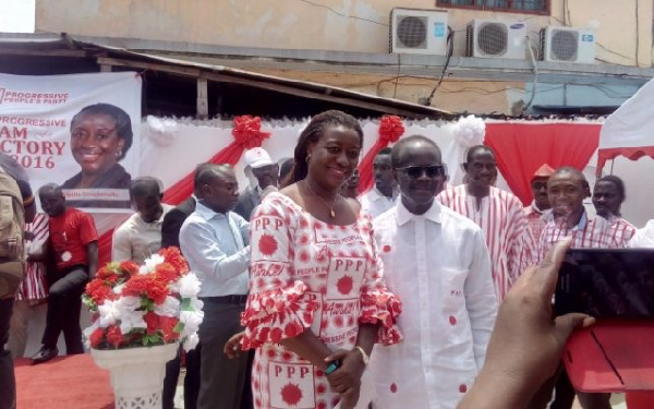 PPP Presidential candidate, Dr Papa Kwesi Nduom and his Vice Presidential candidate