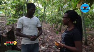 Caretaker of Tetteh Quarshie's farm narrating the story on People and Places