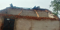 Roof of some houses ripped off by rainstorm