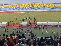 Ebusua Dwarfs and Legon Cities was postponed after threats on referee Alpha Adey