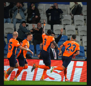 Jerome Opoku scored a penalty to earn Istanbul Başakşehir a 1-1 draw against Eyüpspor