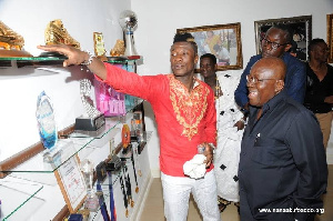 Nana Addo and Asamoah Gyan