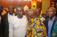 Pratt meets with Akufo-Addo during a 'Presidential Meet The Press' programme in 2018