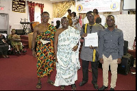 From left, Professor Joseph Mensah,Dr. David Firang, Fredrick Gyamfi and Stephen Firang