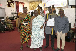 From left, Professor Joseph Mensah,Dr. David Firang, Fredrick Gyamfi and Stephen Firang