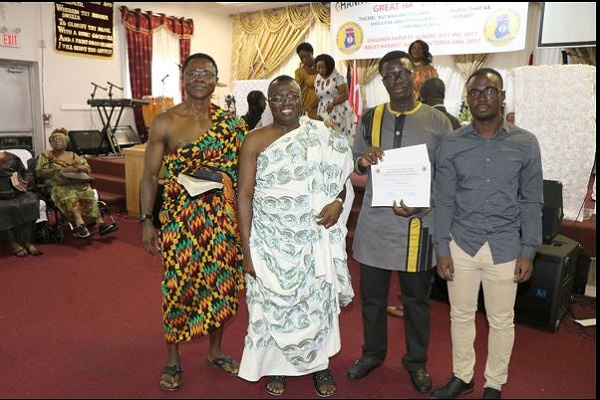 From left, Professor Joseph Mensah,Dr. David Firang, Fredrick Gyamfi and Stephen Firang