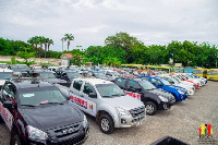 Government in June donated 50 pickup trucks to the NCCE