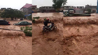 Several properties including cars and houses have been submerged