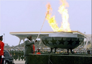 Kufuor Lights Freedomflame