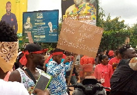 Some aggrieved youth holding placards