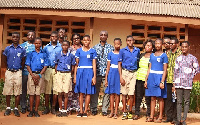 GES officers (LEKMA), L'AINE executives and teachers of Teshie LEKMA 12 JHS Entrepreneurship Club