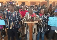 Residents of Sheaga in the Talensi District during the press conference