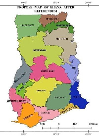 Ghana has 16 regions