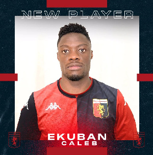 Ghanaian striker, Caleb Ekuban