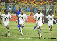 Jordan Ayew scored 3 goals in Ghana's win over Central African Republic