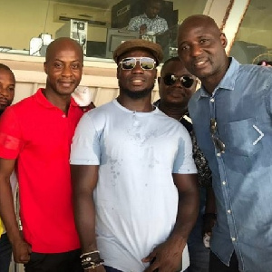 Stephen Appiah [middle] is team manager