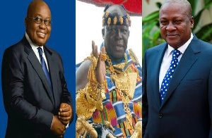 President Akufo-Addo, Asantehene and John Mahama