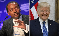 Mining mogul Patrice Motsepe and US President Donald John Trump