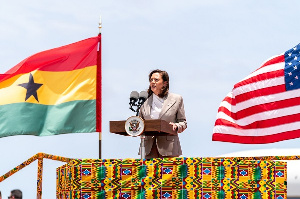 Kamala Harris in Ghana