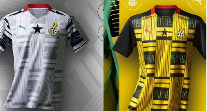 A photo of the Black Stars jersey