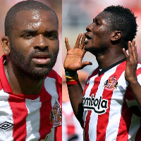 Darren Bent and Asamoah Gyan