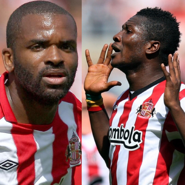 Darren Bent and Asamoah Gyan