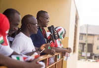 Samuel Ofosu Ampofo addressing NDC members at Ayawaso West Wuogon Constituency