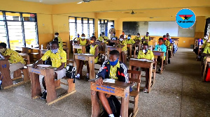 Some students at the Bethany Methodist Basic School